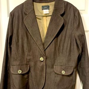 Brown Denim Women NYCC Blazer